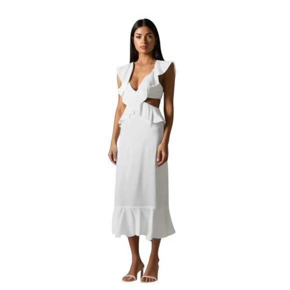 Show Me Your MuMu White Midi Dress